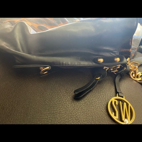 Vintage Stuart Weizman hand bag LARGE. Leather and calf - Picture 5 of 7